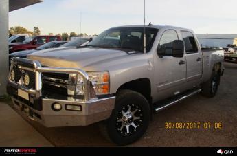 CHEVROLET SILVERADO ADDICT MATTE BLACK MACHINED FACE